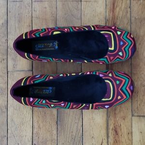 Arte Kuna Colombia MOLA ART shoes sz 38